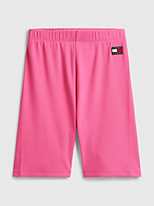 pink exclusive pop drop cycling shorts for women tommy jeans