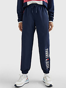 white archive relaxed fit track joggers for women tommy jeans