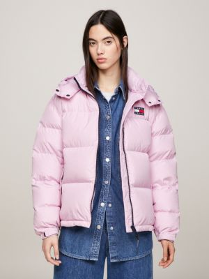 Hooded Alaska Puffer Jacket | Pink | Tommy Hilfiger