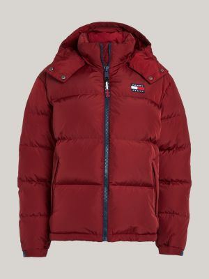 Hooded Alaska Puffer Jacket | RED | Tommy Hilfiger