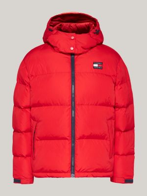 | | Hilfiger Tommy Puffer Jacket Red Alaska Hooded