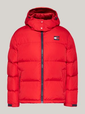 Red tommy on sale hilfiger puffer