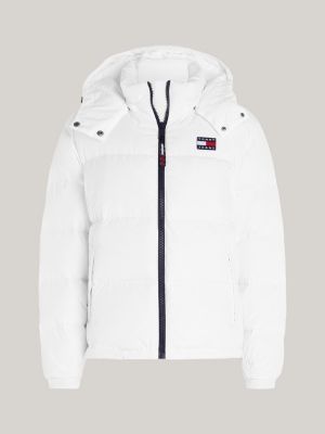 Hooded Alaska Puffer Jacket | White | Tommy Hilfiger