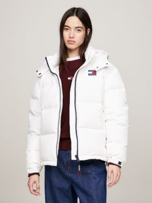 Tommy jeans white clearance jacket