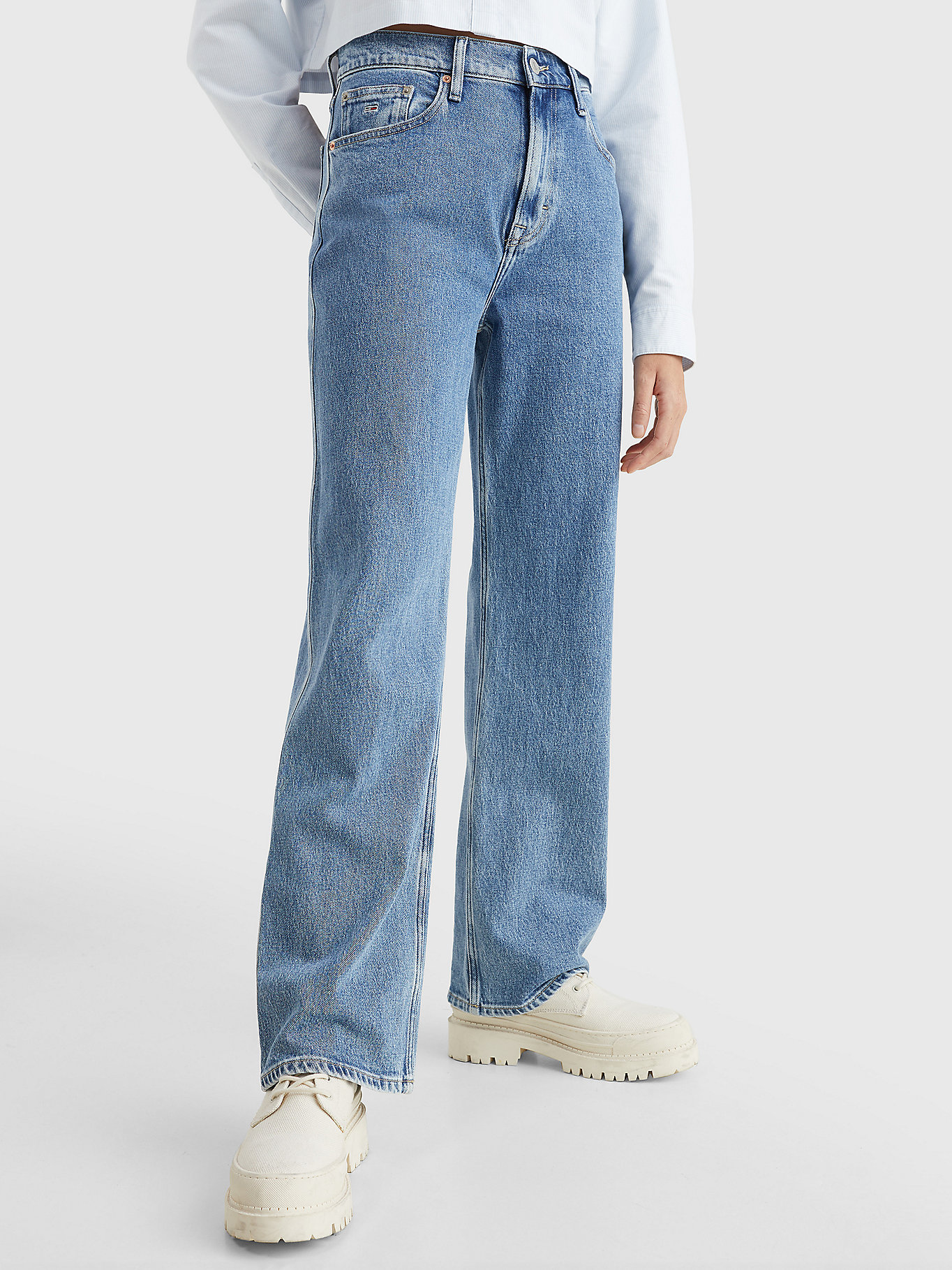 Vervagen Hoopvol gesmolten Betsy medium rise jeans met wijde fit | DENIM | Tommy Hilfiger
