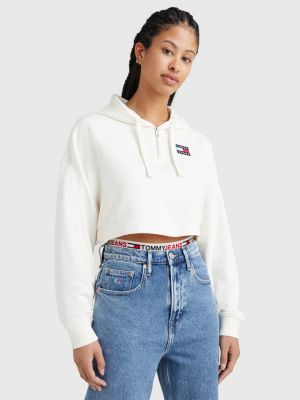 Müll Transport Oberst tommy hilfiger cropped hoodie Stadt ...