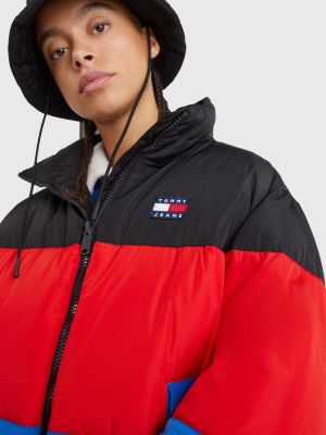 black puffer jacket tommy hilfiger