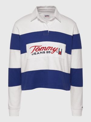 Polo de rayas estilo rugby larga | BLANCO | Hilfiger
