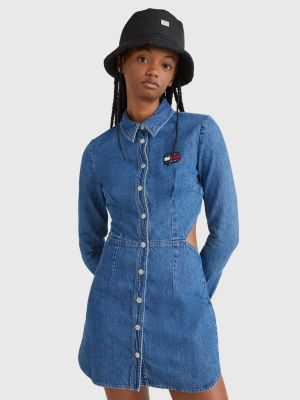 Vestido vaquero camisero ajustada | DENIM | Tommy Hilfiger