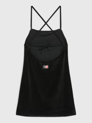 Exclusive Velvet Backless Dress BLACK Tommy Hilfiger
