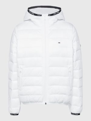| Tommy Hooded Jacket White Quilted Essential | Hilfiger