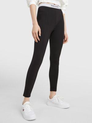 Sturen Schat Spelen met Legging met logotaille | ZWART | Tommy Hilfiger