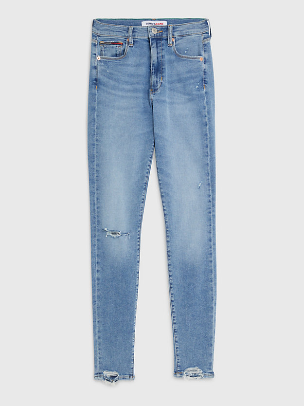 DENIM LIGHT Sylvia High Rise Skinny Recycled Jeans for women TOMMY JEANS