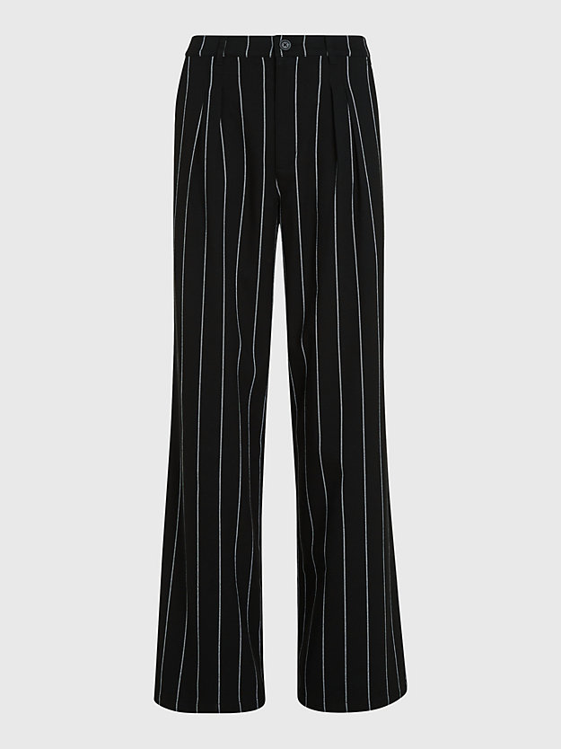 PINSTRIPE PRINT Claire High Rise Wide Pinstripe Trousers for women TOMMY JEANS