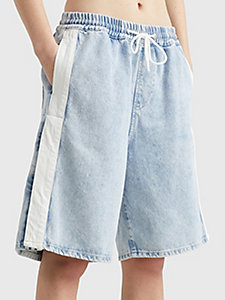 denim daisy baggy fit shorts aus recycling-denim für damen - tommy jeans