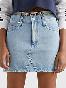 denim izzie denim mini skirt for women tommy jeans