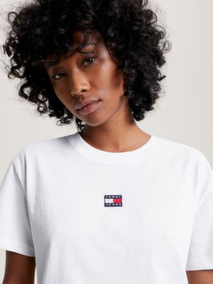 T-shirt donna s bianco di Tommy Hilfiger Jeans - Epto