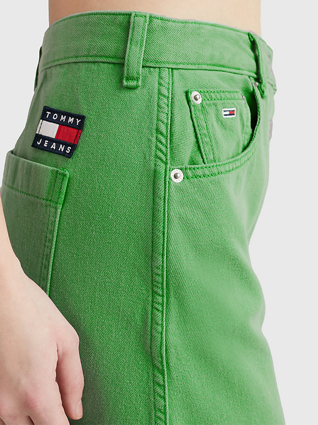 COASTAL GREEN A-Line Denim Mini Skirt for women TOMMY JEANS