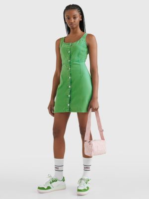 ziekte symbool Feodaal Slim fit denim mini-jurk | GROEN | Tommy Hilfiger