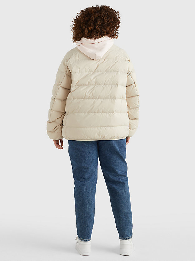 CLASSIC BEIGE Curve Padded Light Jacket for women TOMMY JEANS