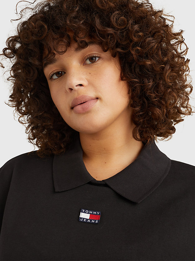 BLACK Curve Polo Jumper Dress for women TOMMY JEANS