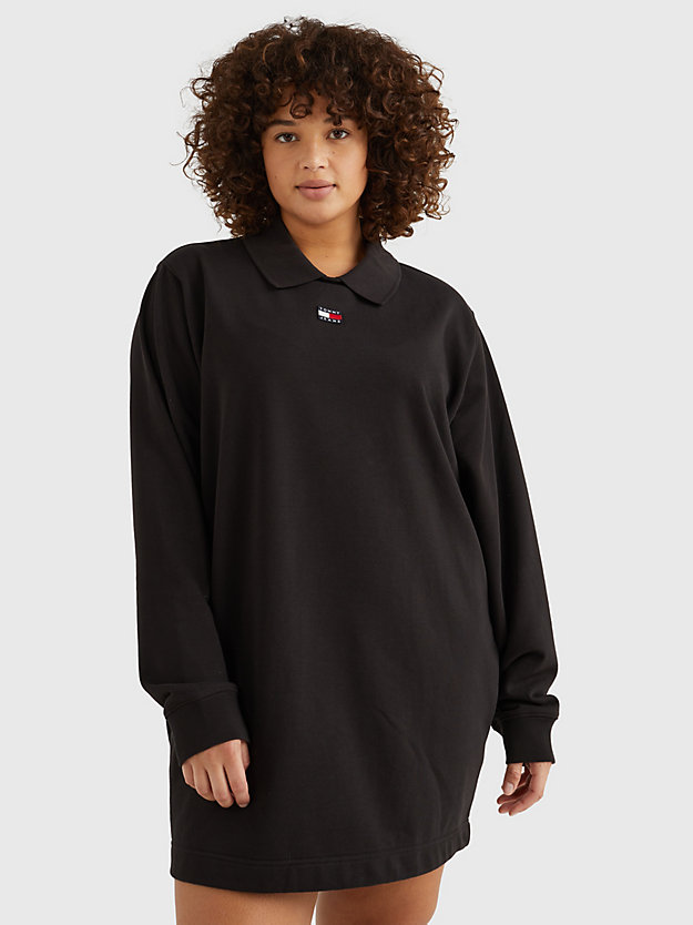 BLACK Curve Polo Jumper Dress for women TOMMY JEANS