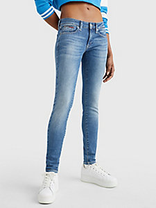 denim obcisłe jeansy sophie z niskim stanem dla kobiety - tommy jeans