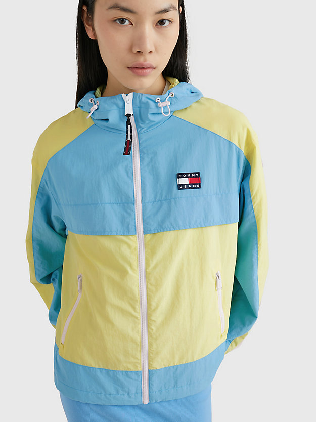 SKYSAIL / MULTI Badge Colour-Blocked Chicago Windbreaker for women TOMMY JEANS