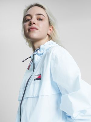 Packable Recycled ZipThru Hooded Jacket Blue Tommy Hilfiger
