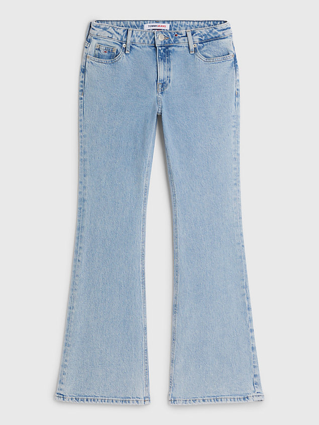 jean évasé sophie taille basse denim pour femmes tommy jeans