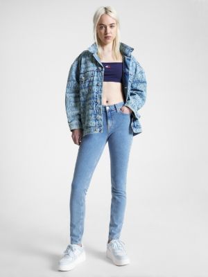 Nora Mid Rise Skinny Jeans, Denim