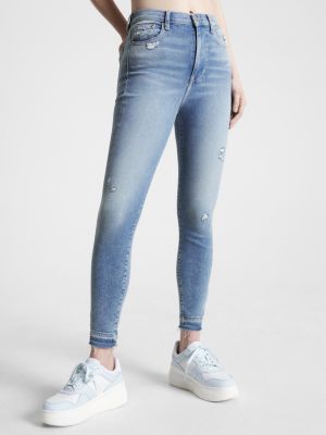 Jean super skinny Sylvia taille haute longueur cheville Denim