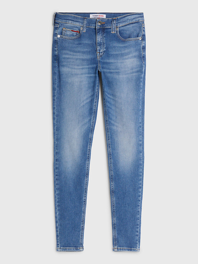 jean skinny nora taille mi-haute denim pour femmes tommy jeans