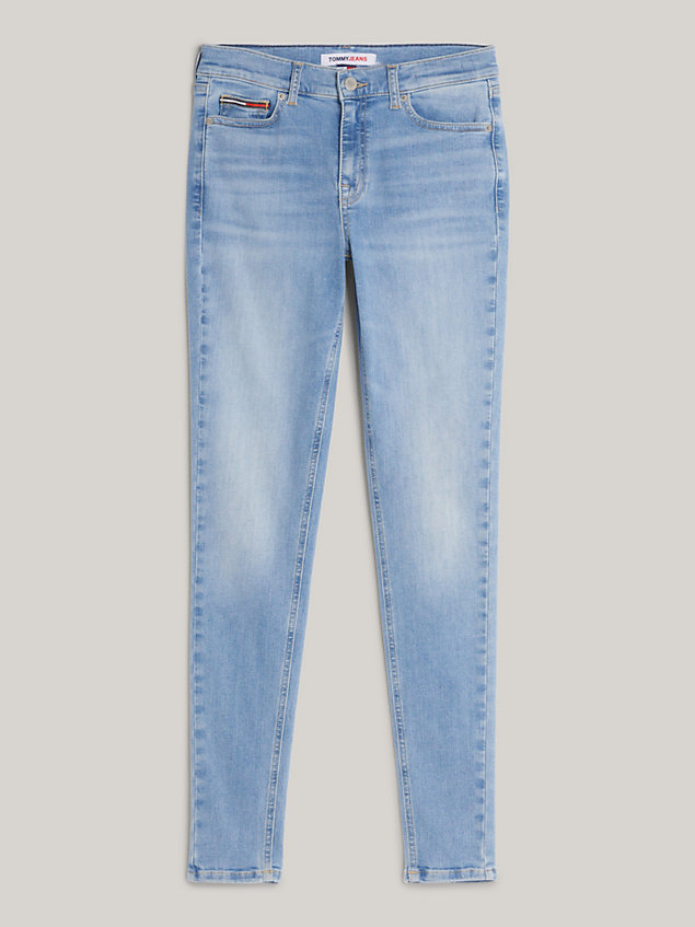 denim obcisłe jeansy nora ze średnim stanem dla kobiety - tommy jeans