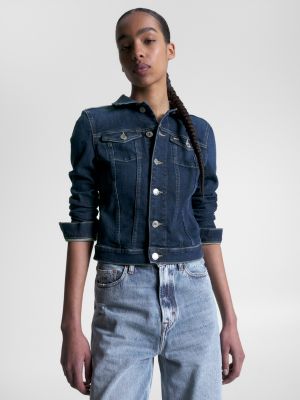 Jean jacket hot sale dark wash