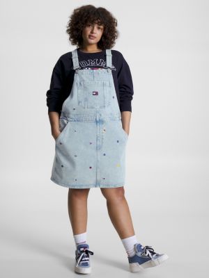 Tommy hilfiger sale denim dungaree dress