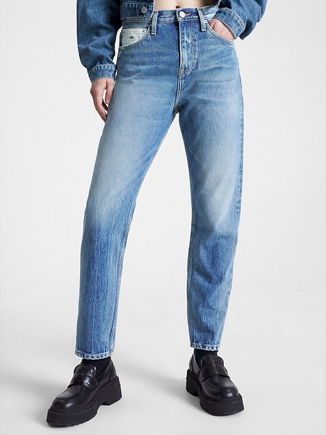 denim archive izzie high rise slim jeans voor dames - tommy jeans