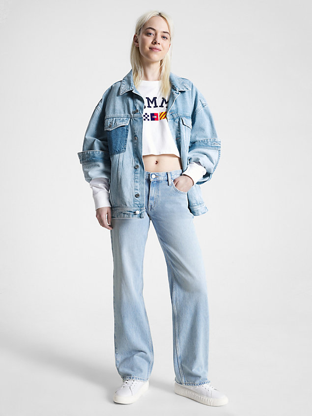 denim archive sophie low rise straight jeans for women tommy jeans