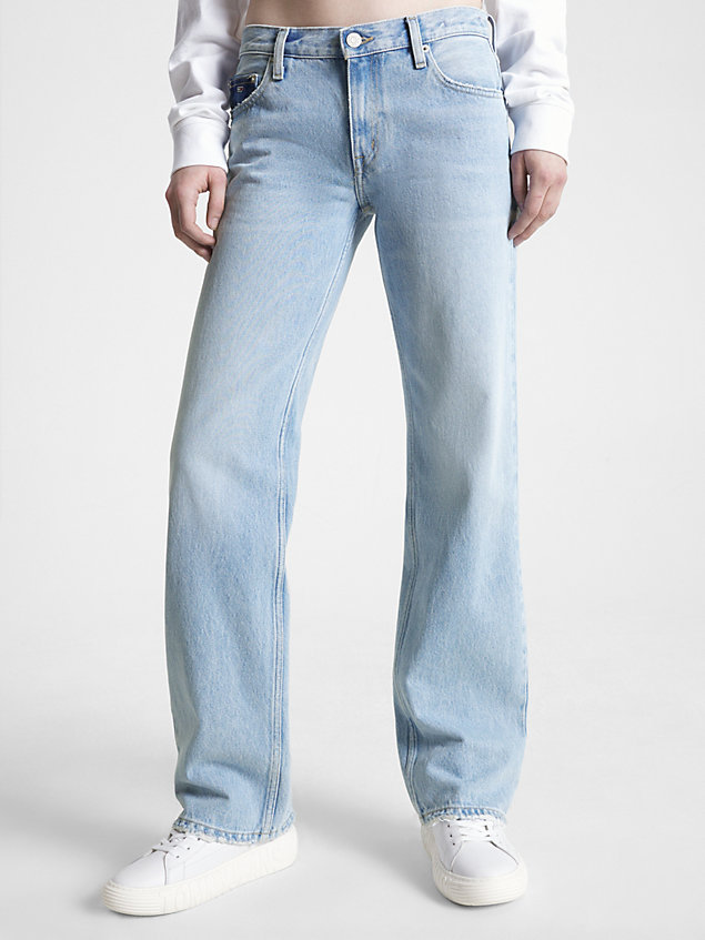 denim archive sophie low rise straight jeans voor dames - tommy jeans