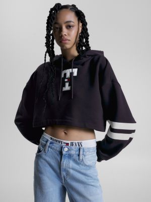 Tommy sale cropped hoodie