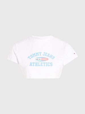 Cropped Hilfiger York | T-Shirt | Logo Ultra White New Tommy