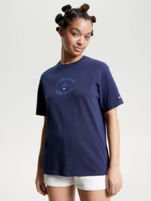 Relaxed Blue | | Hilfiger Tommy Jersey Logo Fit T-Shirt