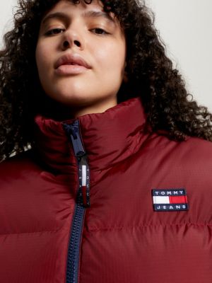 Curve Hooded Alaska Puffer Jacket | Red | Tommy Hilfiger