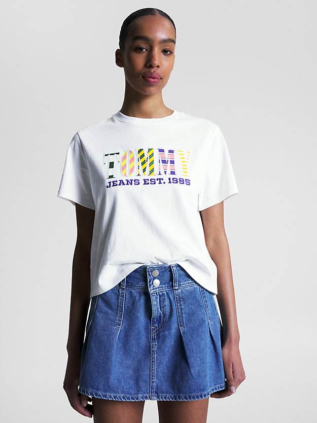 Logo Classic Fit T-Shirt | WHITE | Tommy Hilfiger