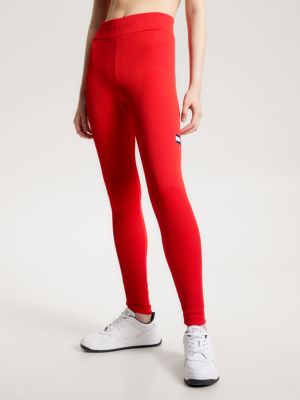 Rode legging online dames