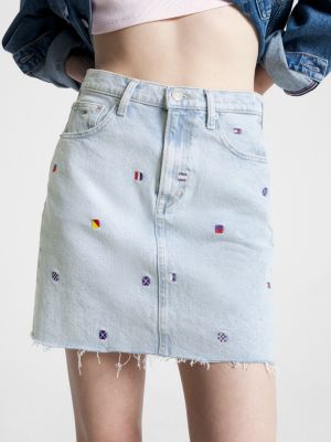 Mom Fit Tommy Denim Skirt Hilfiger High Denim | Rise Ultra 