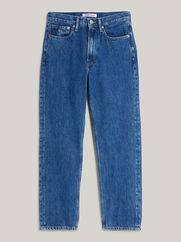 denim harper high rise enkellange straight jeans voor dames - tommy jeans
