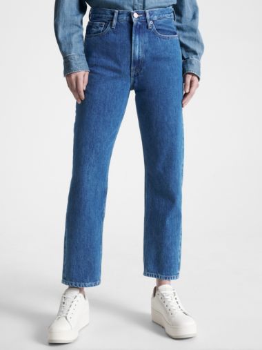 Harper High Rise Straight Fit Ankle Jeans