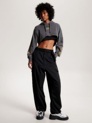 Tommy hilfiger retro deals cropped hoodie