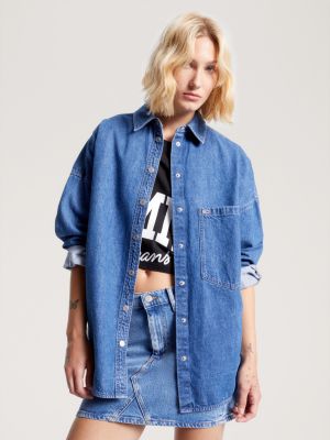 Oversized Denim Overshirt | DENIM | Tommy Hilfiger